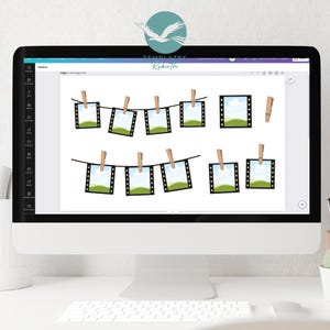 Photo Strip Film Canva Frames