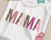 Leopard Print Split Letter Frame: Canva Alphabet Template (PNG)
