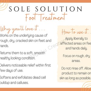 Sole Solution Instructions