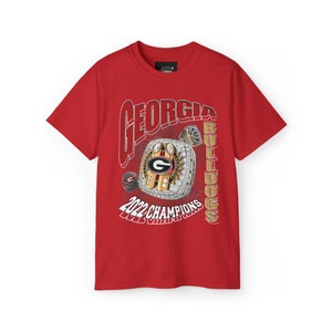Vintage Georgia Bulldogs Champions T-Shirt: Retro UGA Football Fan Tee