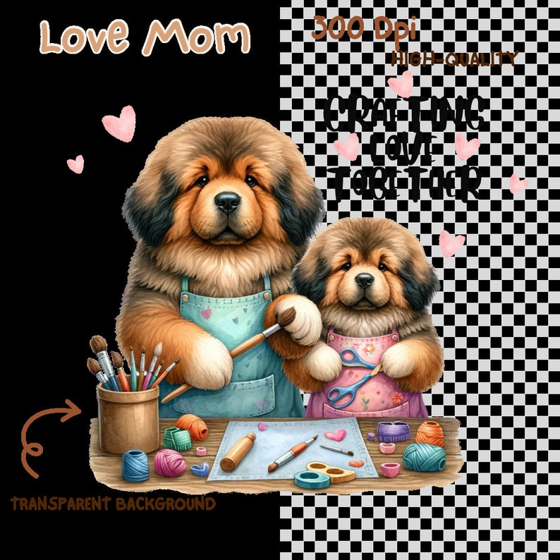 Mother’s Day, Mother&kid, Animal Bundle, Watercolor Clipart, Cute ...
