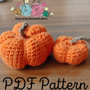 Crochet Pumpkin Pattern Set: Autumn Delights Adorable Crochet Pumpkins in Two Sizes for DIY Fall Decor