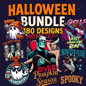 Halloween png bundle, Neon Halloween Png, Halloween drip Png, Halloween Sublimation Design | 180 Shop printable sublimation files