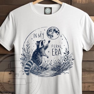 In meiner wilden Ära png | Lustige Waschbär-Sublimation | Lustige Sublimation | Müllpanda png | handgezeichneter Waschbär Png | Tierzitat png