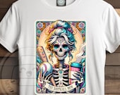 The Softball Mom Funny Tarot Card PNG, Sarcastic Skeleton Sublimation Design, Witchy Skull png  Tarot sublimation PNG File, Download