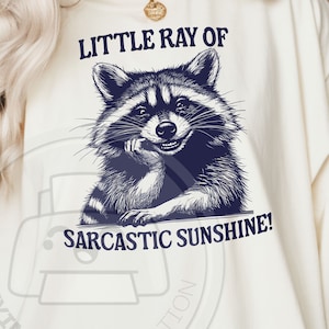 Kleiner Sarkastischer Sonnenstrahl png svg | Lustige Waschbär Sublimation | Müll Panda png | lustiger Waschbär png | Tierzitat png