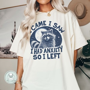 Ik kwam, ik zag dat ik angst had, dus ik ging weg png | Grappige wasbeersublimatie | Prullenbak panda png | handgetekende wasbeer Png | dierencitaat png | Wild