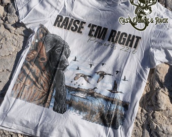 Raise em right PNG | Duck Hunting Sublimation design | Duck hunt png | Black Lab png  | hunting dog png  | duck hunting png | duck lake png