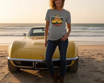 Camiseta unisex de cuello redondo y peso pesado Stingray de 1974