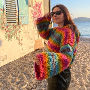 Chunky rainbow sweater discount
