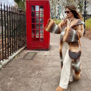 Cardigan Lungo Con Cappuccio Per Donna - Maglione Giacca In Maglia Con Bottoni, Autunno Inverno, Colore Beige