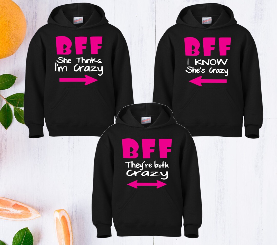 Best Friends Hoodie Friendship Tshirts Bff Hoodie Bestie Etsy