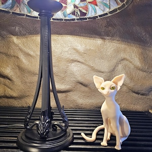 Ooak Sphynx Katze Figur-Handgemachte Sphynx Katze-Ooak Sphynx Statue Kunst Puppe/Figurine of Cat-Clay Kunst Statue-Handmade Polymer Clay Kunst Sammlerstück-Katze-