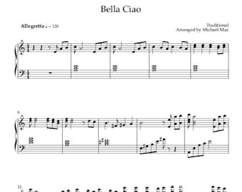 Bella Ciao - Piano Sheet Music