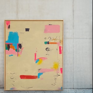 Acrylic painting, FRAGILE BEAUTY of JOY, 2023, 100 x 120 cm