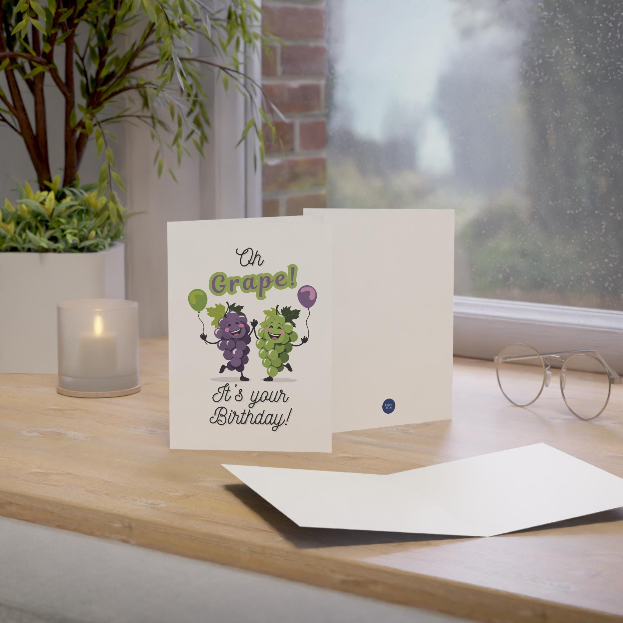 Funny Dancing Grapes Birthday Card: Oh Grape! Greeting - Etsy
