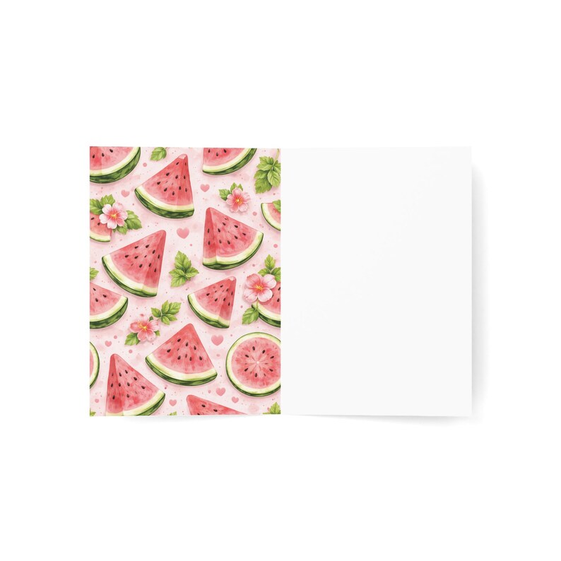 I’m Sweet on You Card – Cute Watermelon Love Pun Greeting Card – Funny ...
