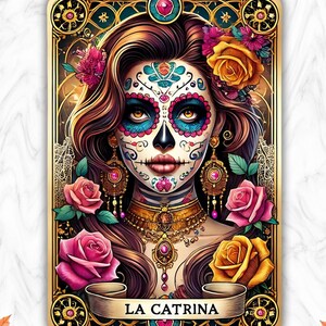 Die Chicana Tarot Karte PNG, lustige Mexicana Sublimationsdesign, spanische Loteria Chingona Lateinische Chola T-Shirt Becher PNG, digitaler Download