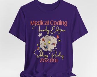 Medical Coder Rivaliteit tussen broers en zussen ICD-10 T-shirt medische humor