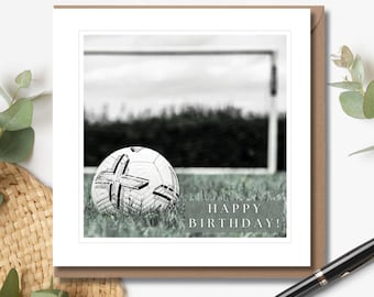 Football Birthday Card | Sports Photography | Football Fan Birthday | Boy's Birthday | Birthday Card for Him