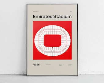 Arsenal FC Poster - Emirates Stadium poster - digital DOWNLOAD