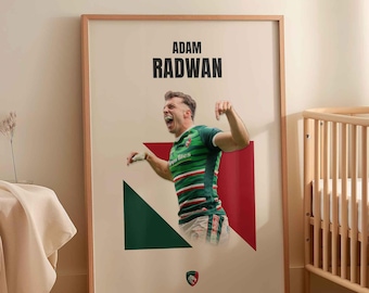 Adam Radwan Leicester Tigers poster  | digital DOWNLOAD