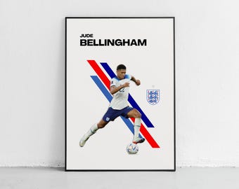 Jude Bellingham England Football Poster (Digital Download)