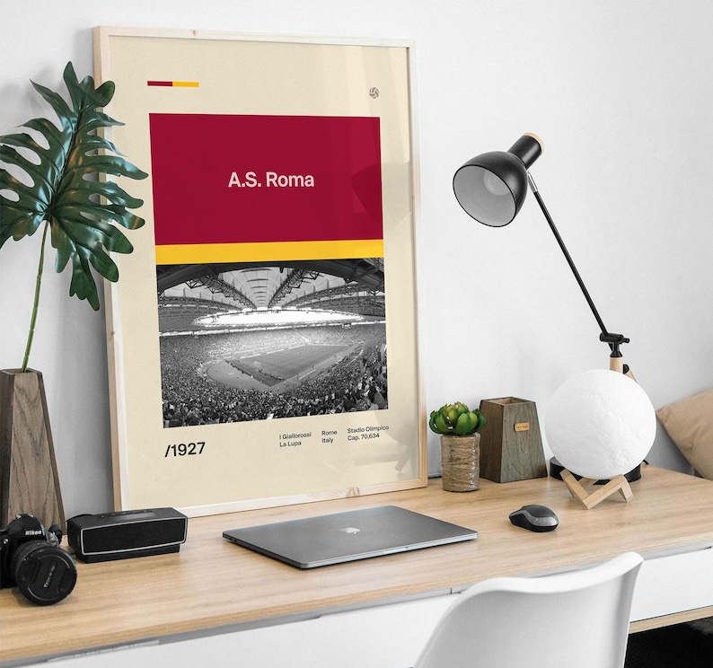AS Roma Poster | Digital DOWNLOAD! - Etsy