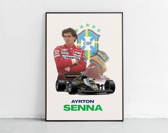 Ayrton Senna poster | Digital Download