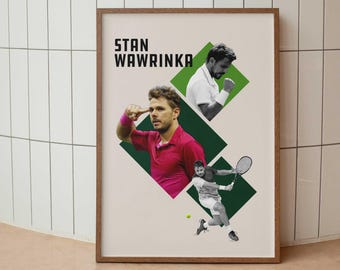 Stan Wawrinka tennis poster | digital DOWNLOAD!!