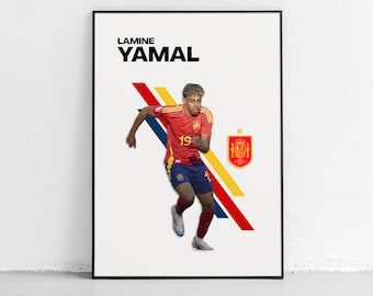 Lamine Yamal Spain poster - digital download