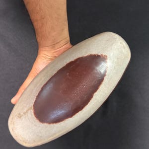 9 Inch Narmada River Shiva Lingam Stone: Spiritual Healing Altar Decor SL25C9.10