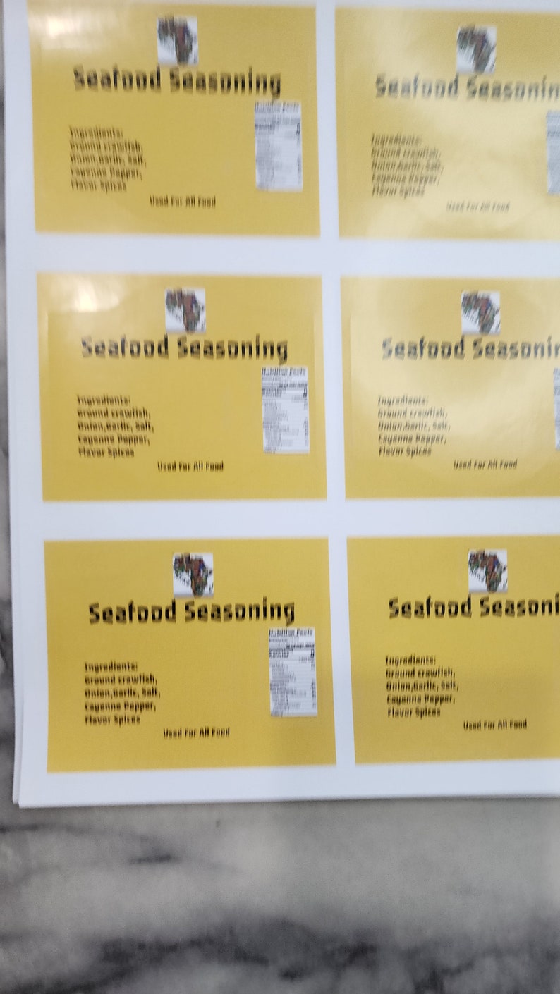 Crawfish Label Seafood Seasoning, Crawfish Blend. - Etsy