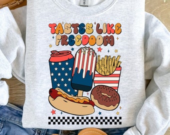 Taste Like Freedom PNG, 4th Of July Png, Retro America Sublimation, Patriotic Popsicle Png, Patriotic Png, Independence Png, Sublimation PNG