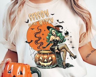 Halloween png, Witch png, Vintage png, Spooky Png, Funny Halloween png, Halloween Sublimation T Shirt Design, Fall Png, Spooky png