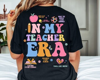 Teacher PNG, Teacher Shirt Design, Teacher Life PNG, In My Teacher Era PNG, Sublimation Design, Teacher Appreciation Gift