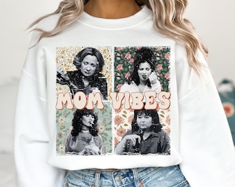 Floral Mom Vibes Png, Retro 90’s Png, Funny Mom Png, Mom Life Png, Mother's Day Gift Png, Digital File