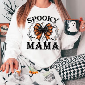 Spooky Mama Png, Coquette Halloween Png, Spooky Season Png, Retro Halloween Png, Spooky vibes Png, Fall Png, Halloween Shirt Sublimation