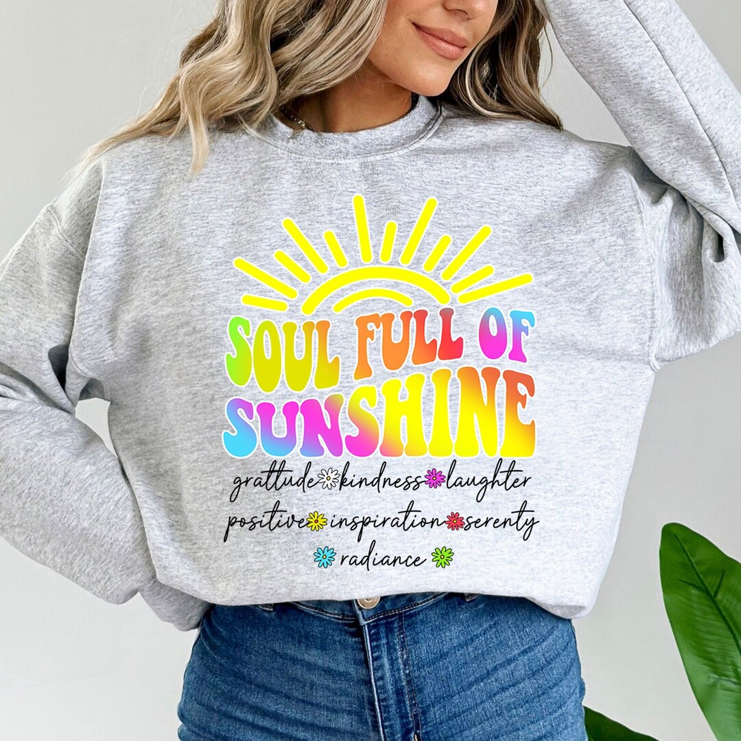 Soul Full of Sunshine PNG - Self Love PNG - Retro - Sublimation ...