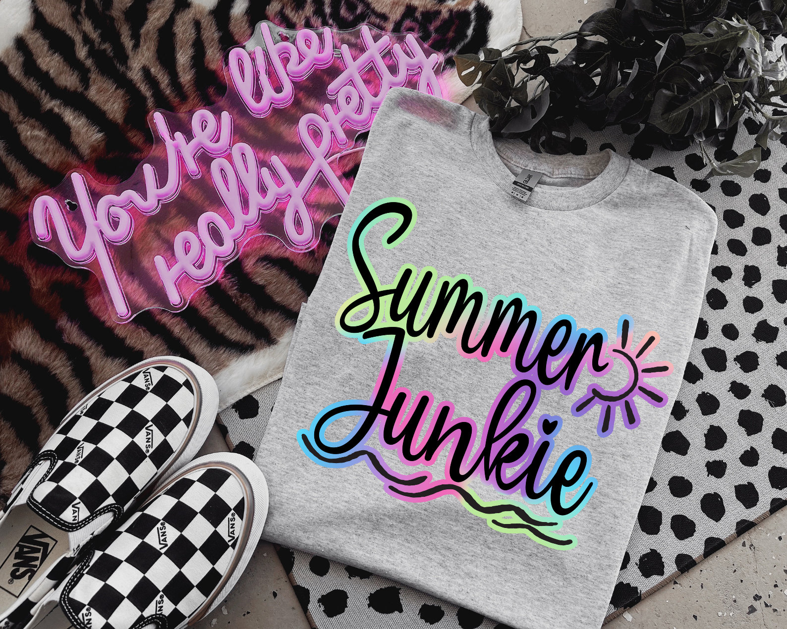 Summer Junkie Png, Summer Png, Retro Summer png, Summer Sublimation, Png Sublimation, Digital Download