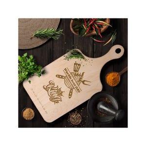 Personalized BBQ King cutting board