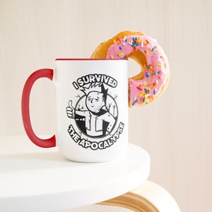 I Survived: 15oz Red Accent Mug