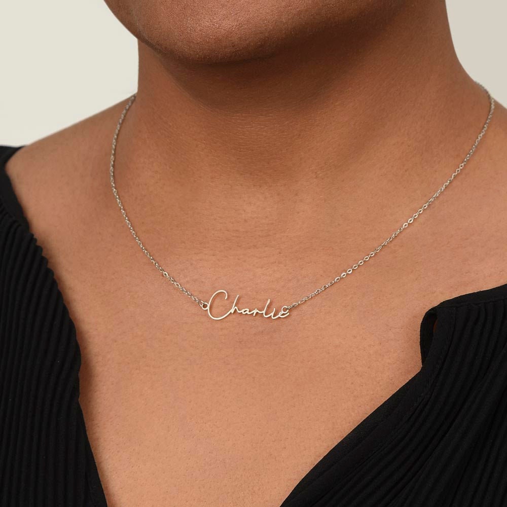 Elegant Personal Name Necklace. Etsy
