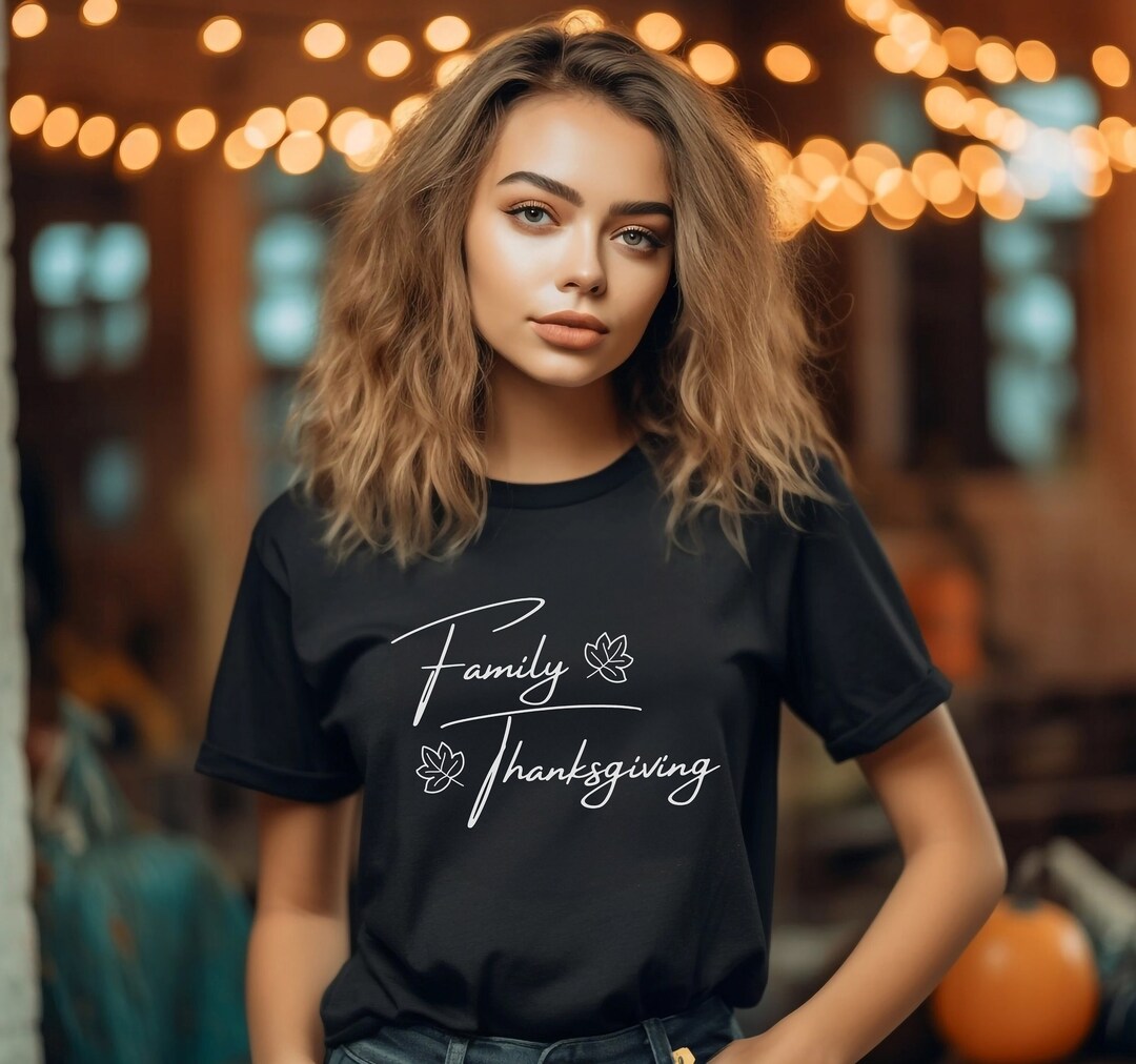 Family Thanksgiving Tshirt Cute Thanksgiving Family Etsy