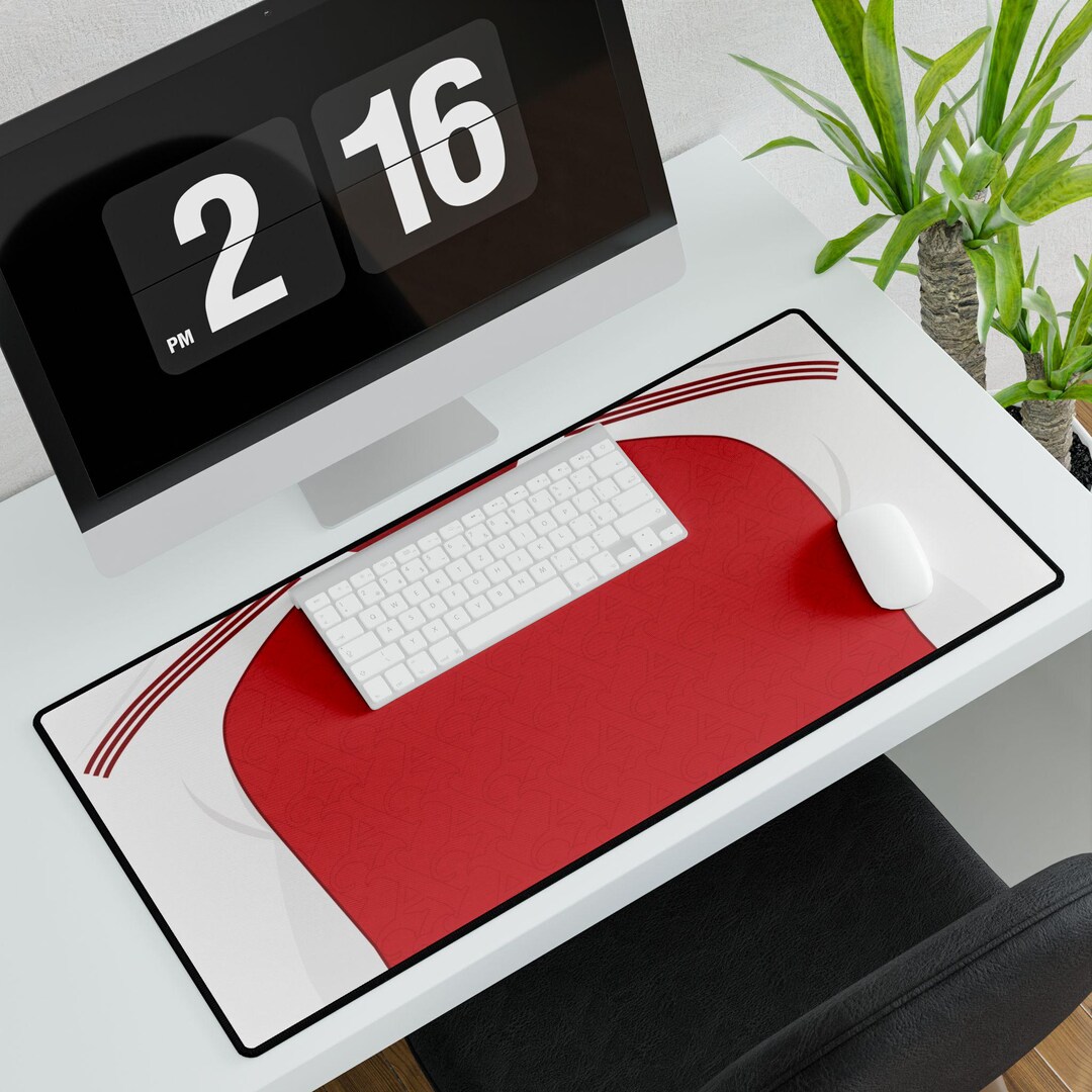 Arsenal Desk Mat | Football Jersey Mouse Pad, Large Gaming Mat - Etsy