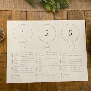 Wine Tasting Placemat. Blind Tasting. 6 Wines. Wine and Chocolate ...