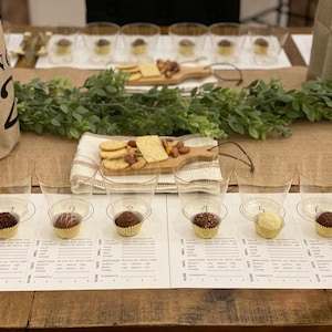 Wine Tasting Placemat. Blind Tasting. 6 Wines. Wine and Chocolate ...