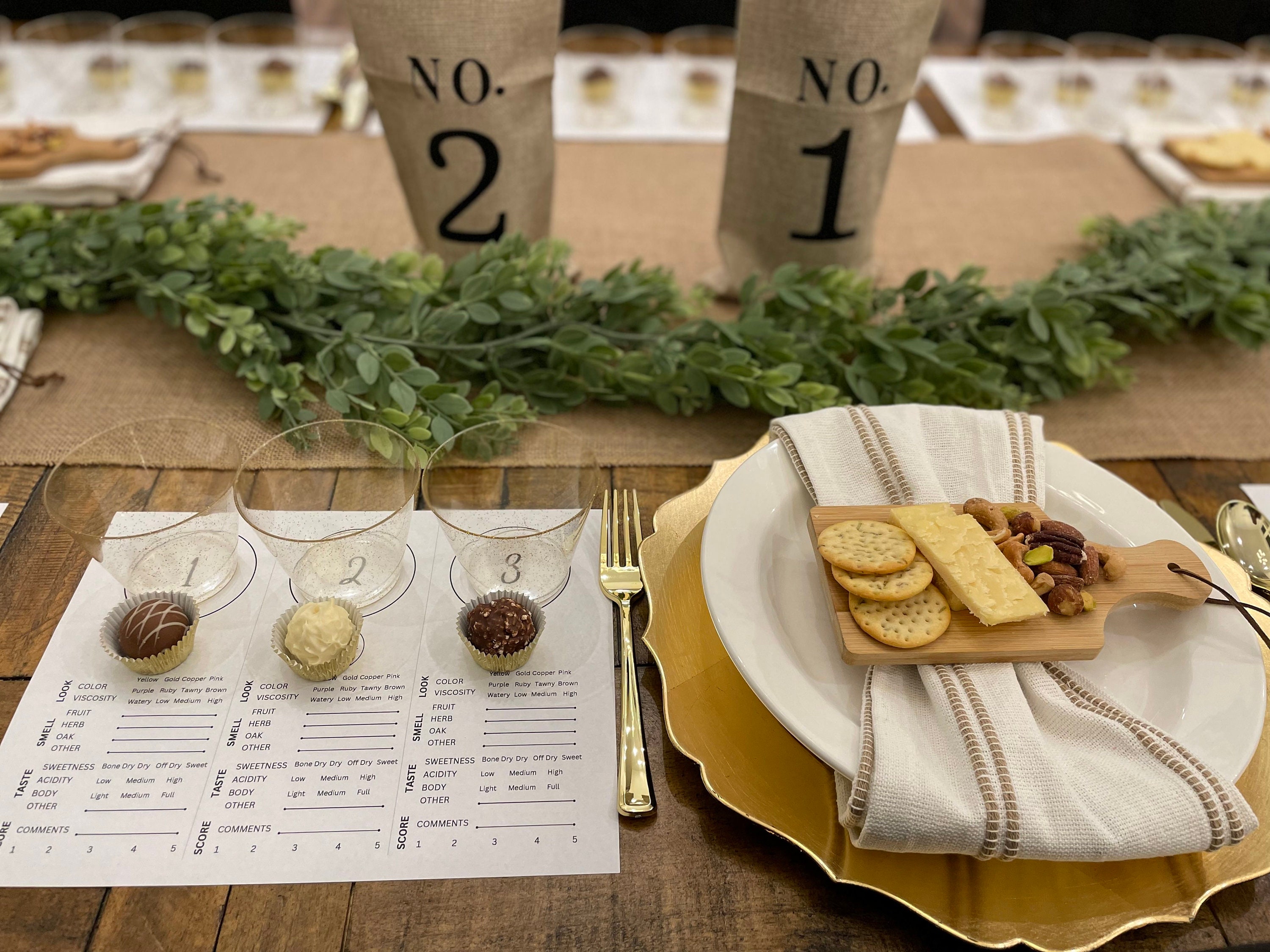 Wine Tasting Placemat. Blind Tasting. 6 Wines. Wine and Chocolate ...