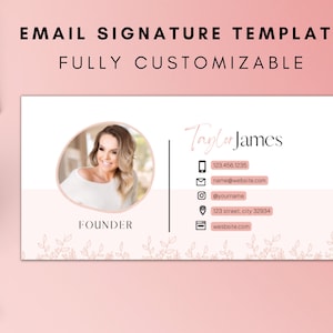 Email signature, gmail signature, email template, signature template, email marketing, clickable signature, digital signature template
