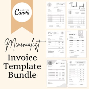 Invoice Template. Minimalist Invoice Template for Small Business. Business Invoice. Edit Invoice. Custom Invoice. Printable Invoice Download